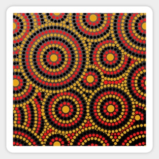 Awesome Aboriginal Dot Art Sticker